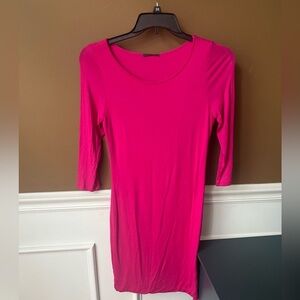 Soprano Women’s Hot Pink Dress Bodycon Barbiecore Dress Size L Brand New